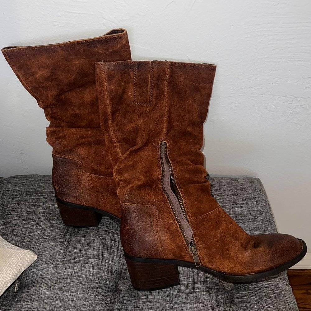 Born Suede Riding Boots